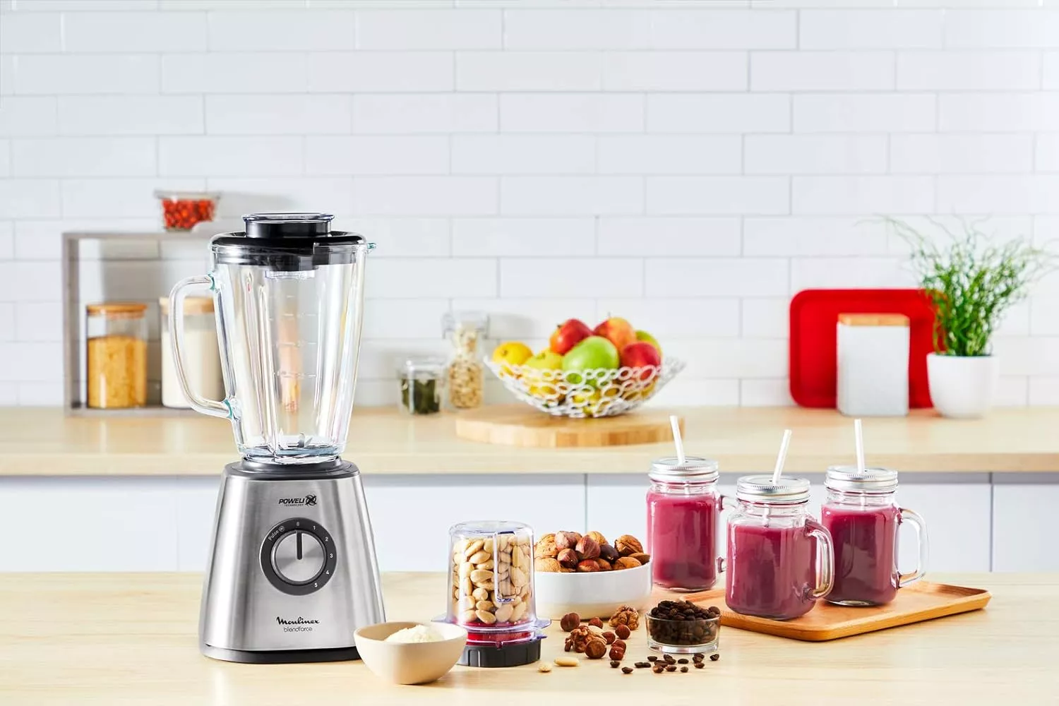 LM439D10 Blender Moulinex Blendforce 2 Inox 800W Bol Verre - 8