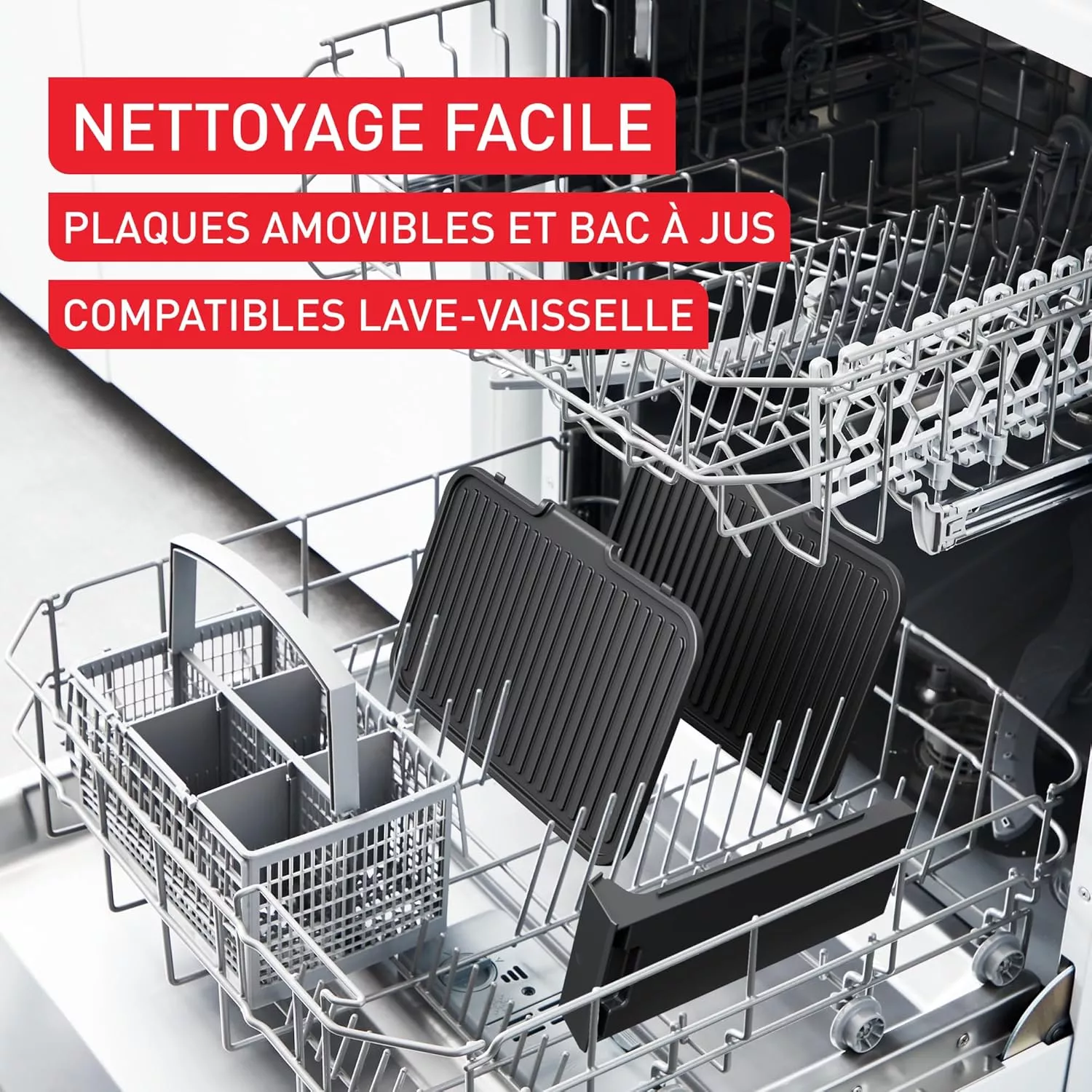 GC520DE0 Grill Viande Tefal SuperGrill XL 2200W 3en1 Inox - 5