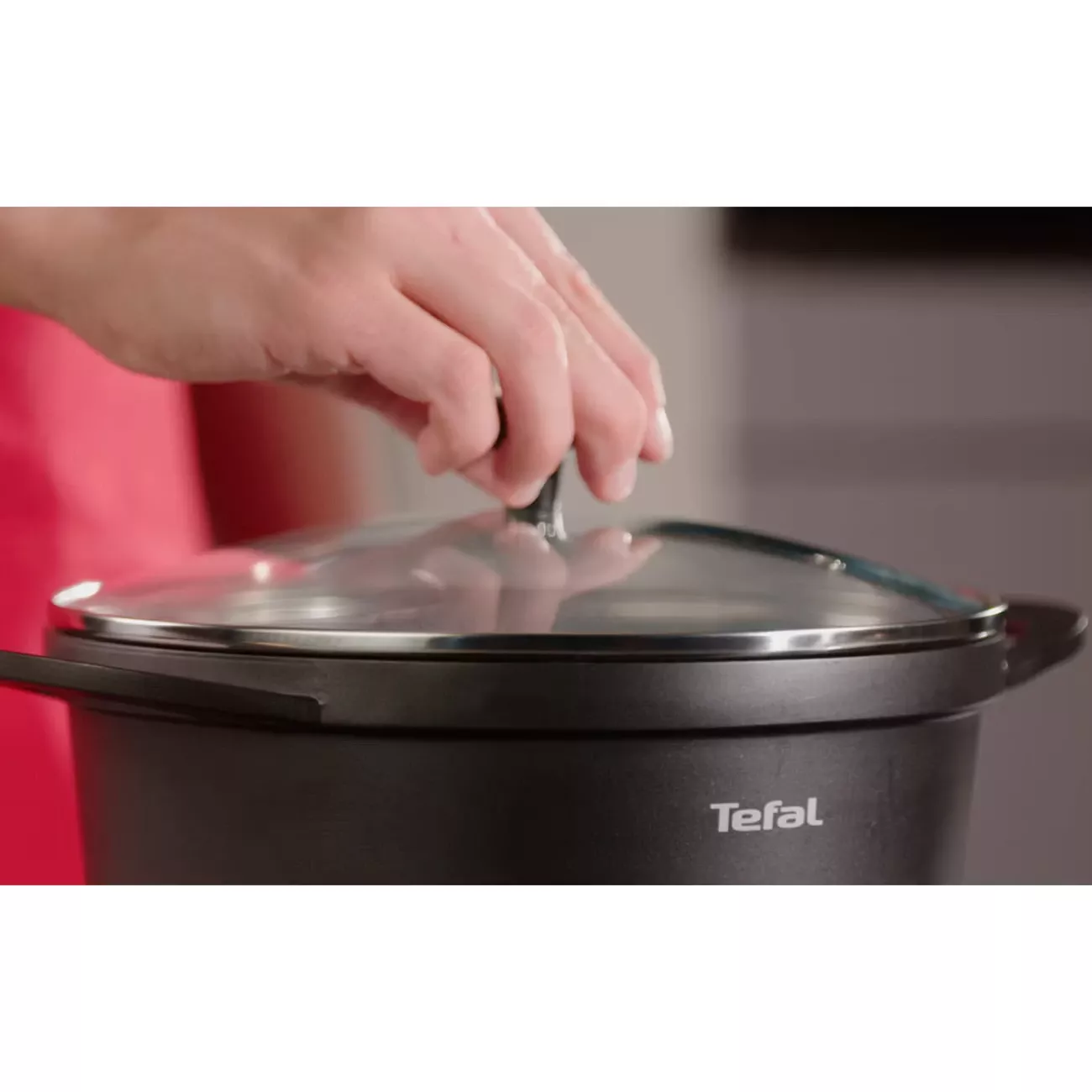 E2184614 Faitout Tefal Trattoria 24 cm Fonte & Couvercle - 4