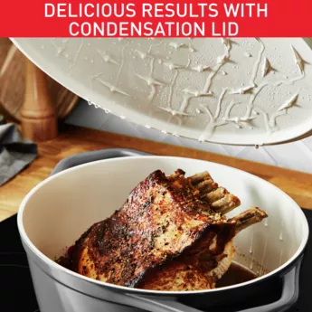 E2558955 Cocotte Tajin Tefal Air Ovale 30 cm en Fonte Allum - 5