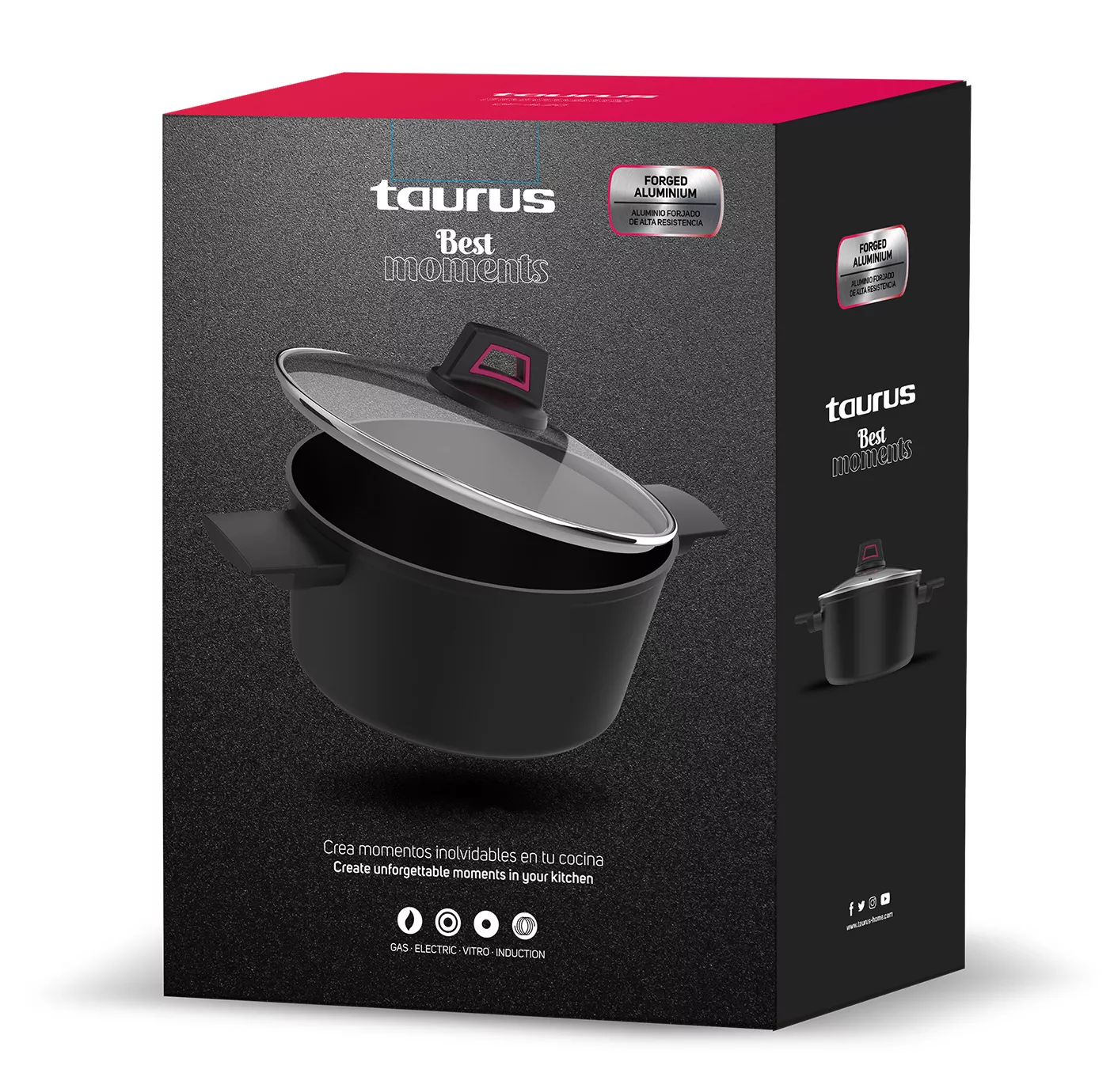 KCK4028 Faitout Taurus Best Moments 28 cm & Couvercle - 4