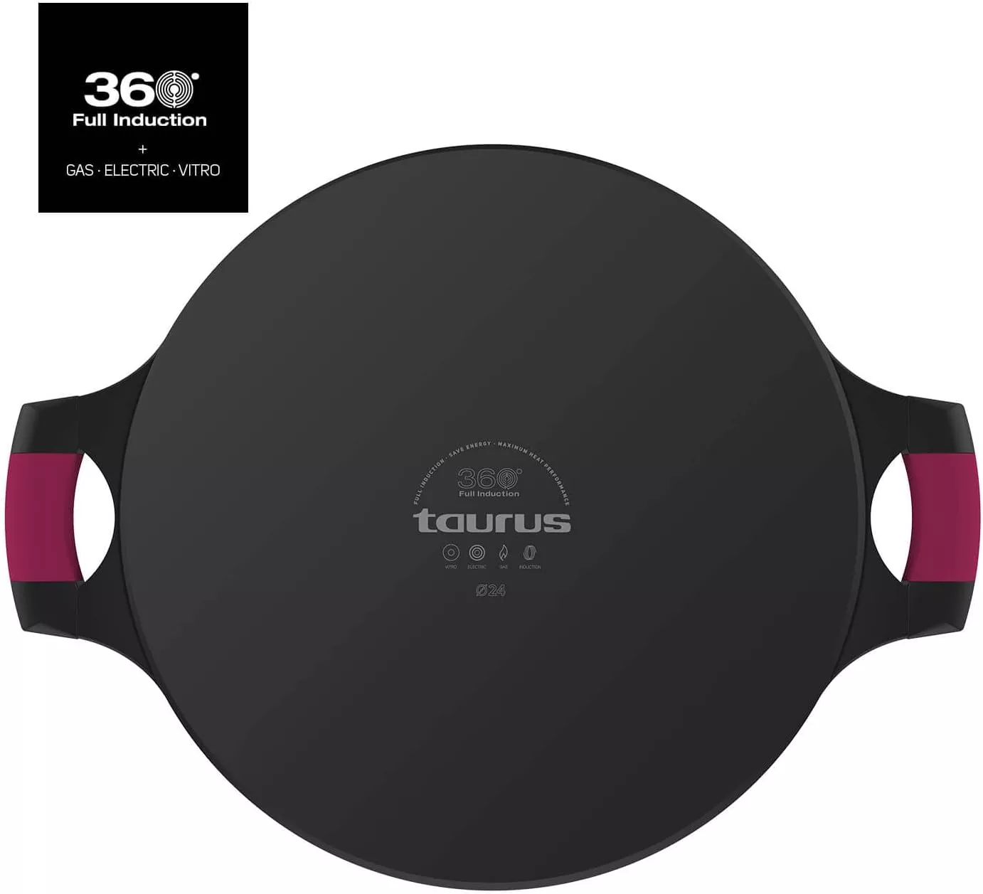 KCK3028L Faitout Bas Taurus Great Moments 28 cm & Couvercle - 3