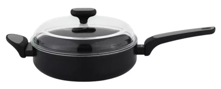 830881 Sauteuse Salto Silver Nois 26 cm avec Couvercle - 0