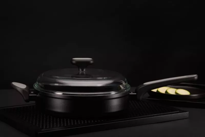 830881 Sauteuse Salto Silver Nois 26 cm avec Couvercle - 8