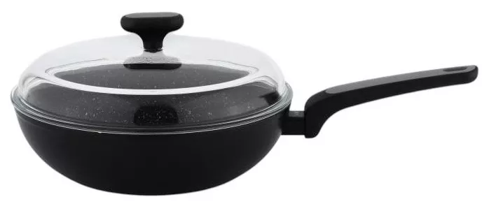830904 Poêle Wok NOIS Salto Silver 28 cm avec Couvercle - 0