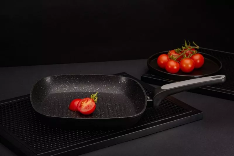 830911 Poêle Grill NOIS Salto Silver 28cm Aluminium Forgé - 3