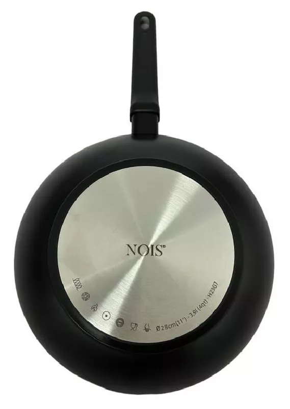 830904 Poêle Wok NOIS Salto Silver 28 cm avec Couvercle - 3