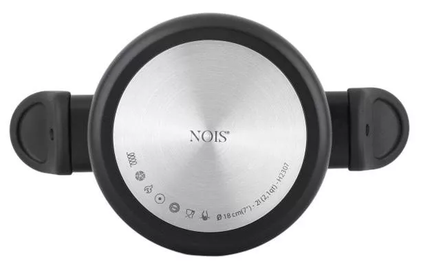 830812 Faitout NOIS Salto Silver 18 cm 2L avec Couvercle - 3