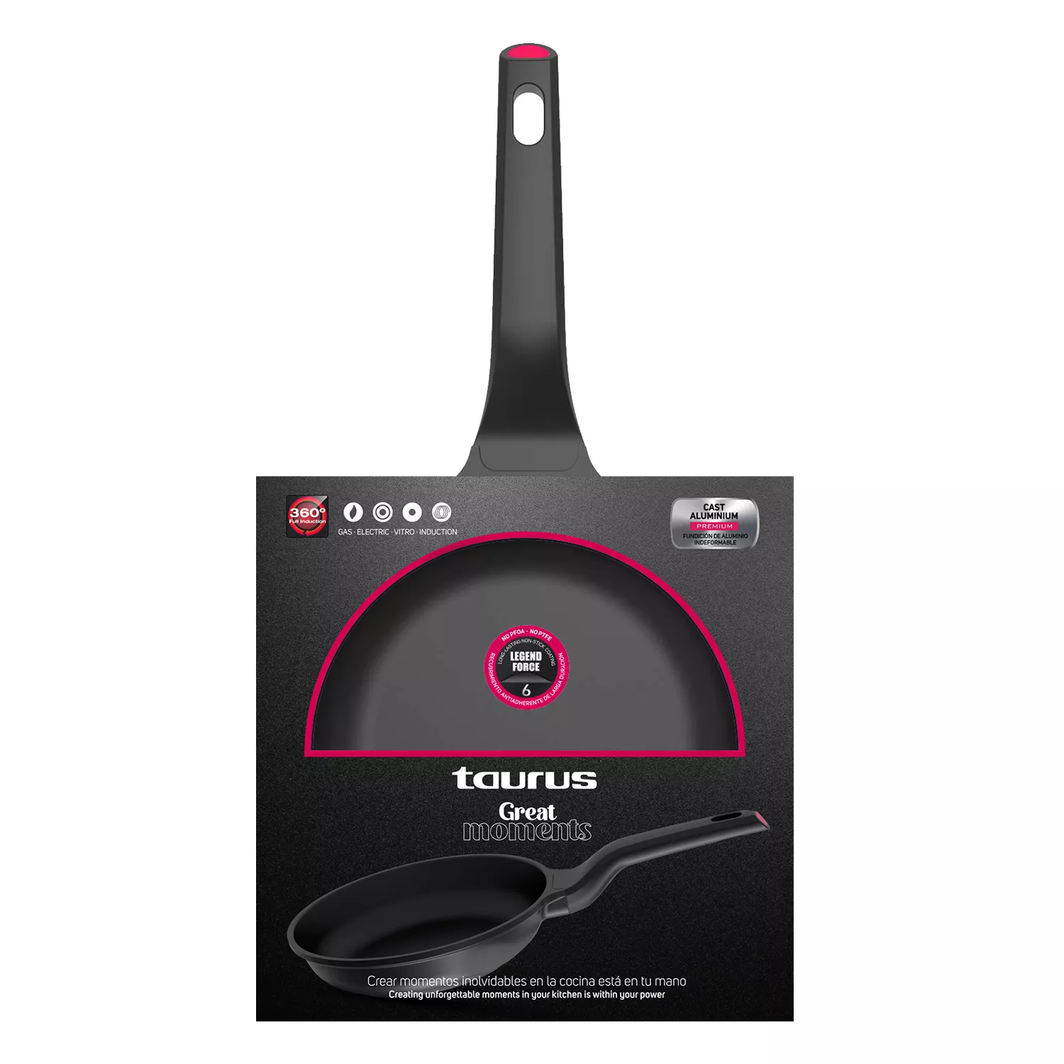 KPA3028 poele taurus great moments  28cm noir - 9