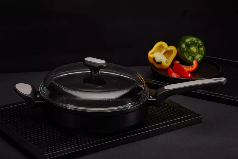 830881 Sauteuse Salto Silver Nois 26 cm avec Couvercle - 5