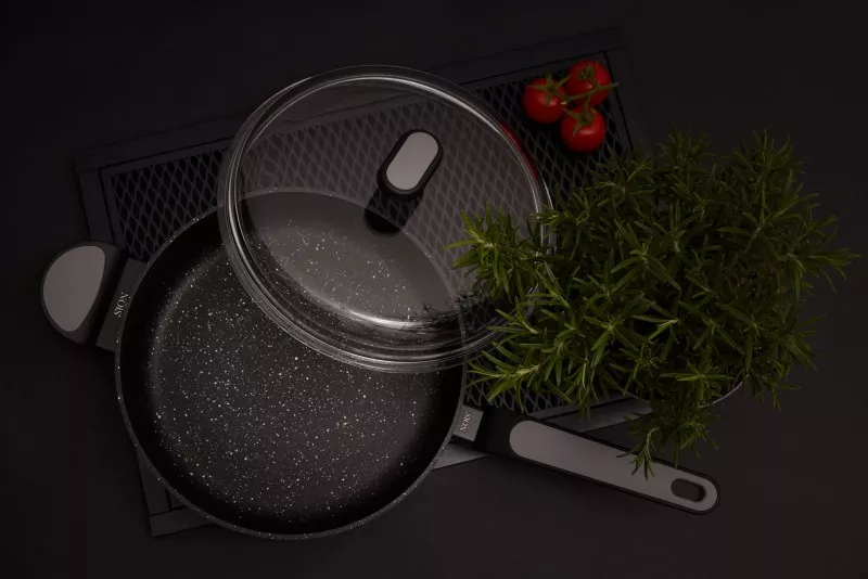 830898 Sauteuse NOIS Salto Silver 28 cm 4,6L & Couvercle - 4