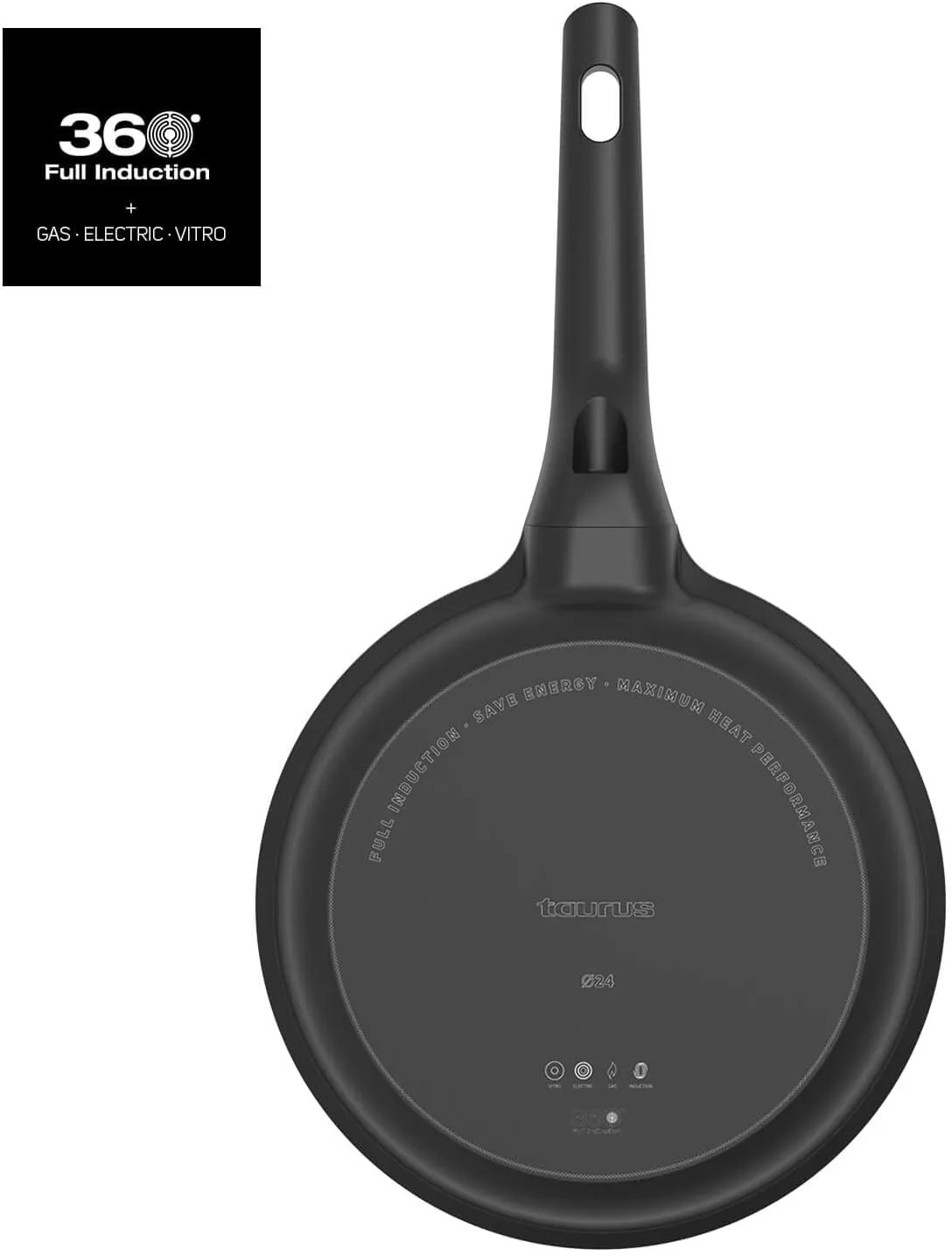 KPA3028 poele taurus great moments  28cm noir - 3