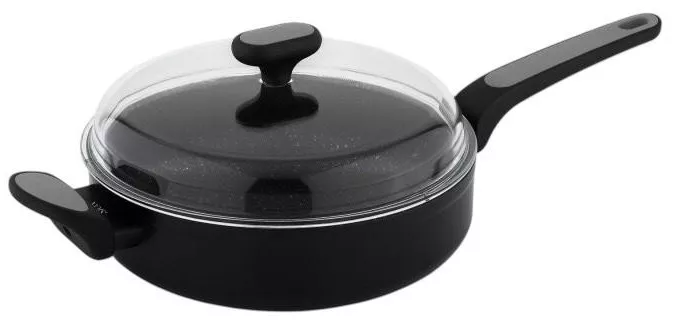 830881 Sauteuse Salto Silver Nois 26 cm avec Couvercle - 1