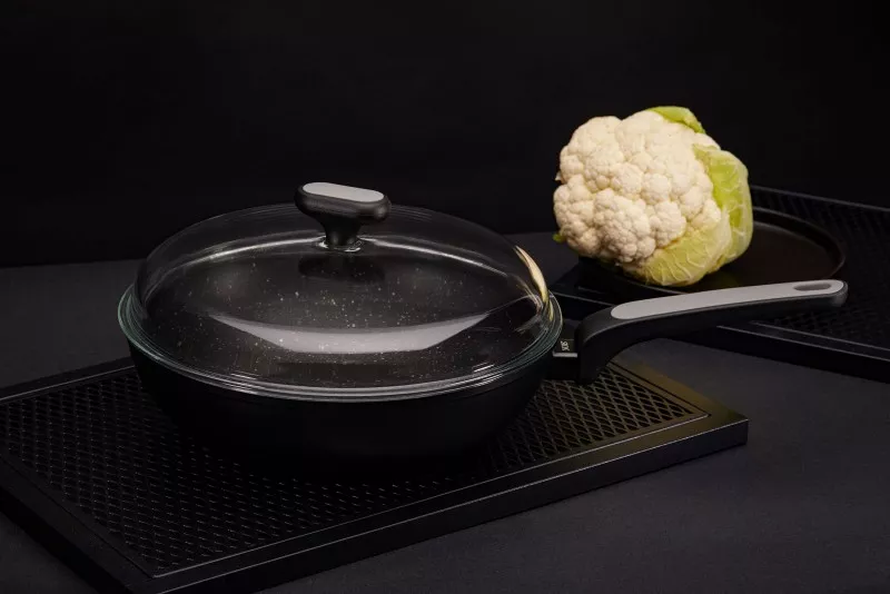 830904 Poêle Wok NOIS Salto Silver 28 cm avec Couvercle - 4