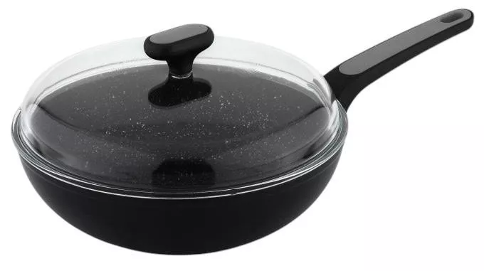 830904 Poêle Wok NOIS Salto Silver 28 cm avec Couvercle - 1