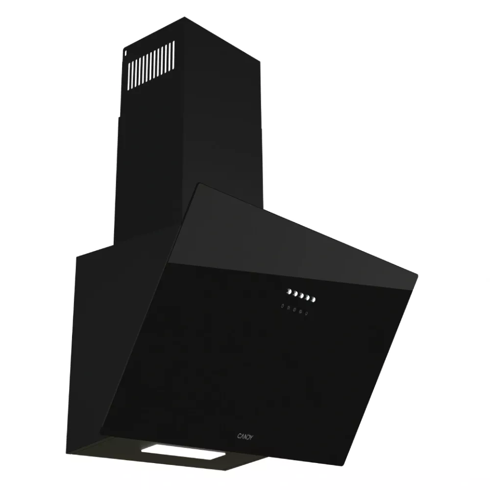 CDG6MB Hotte Décorative Candy 60 cm Noir Glass 3 Vitesses - 1