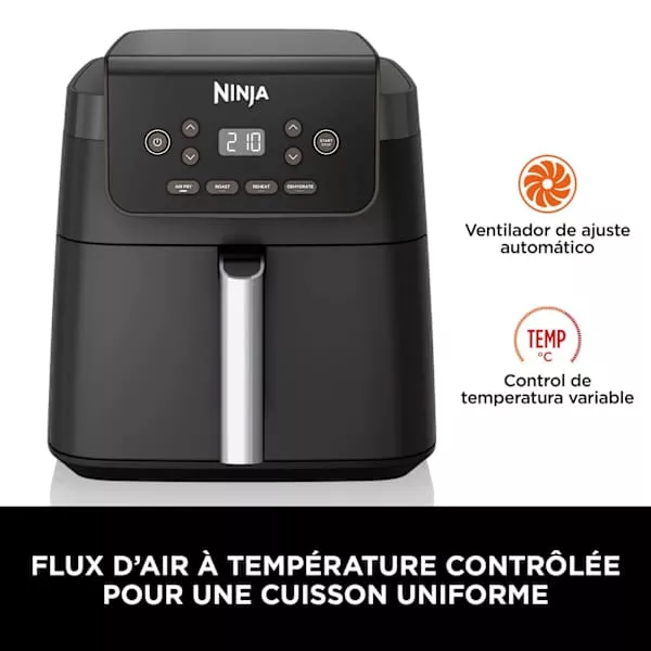 AF170EU Friteuse Air Fryer Ninja 1 Bac 4en1 6,2 L Noir - 7