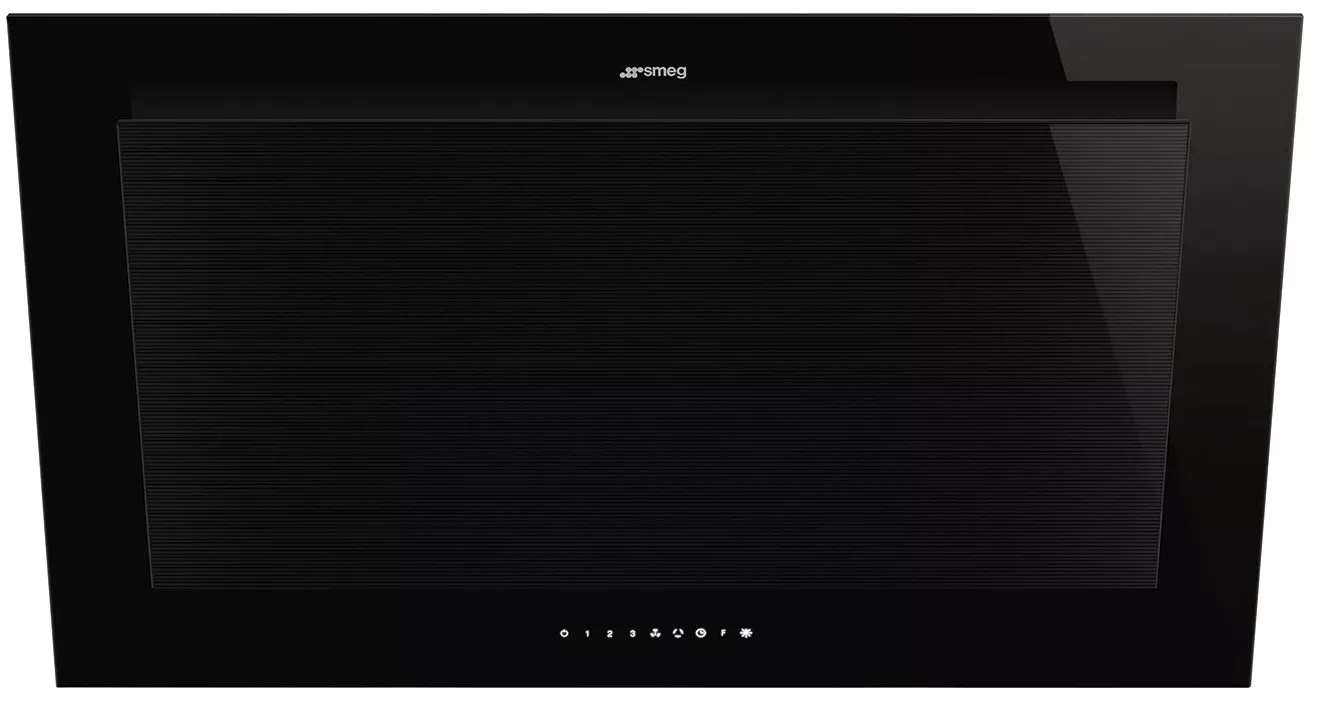 KV194B3 Hotte inclinée SMEG Linea 90cm Noir 782 m3/h - 0