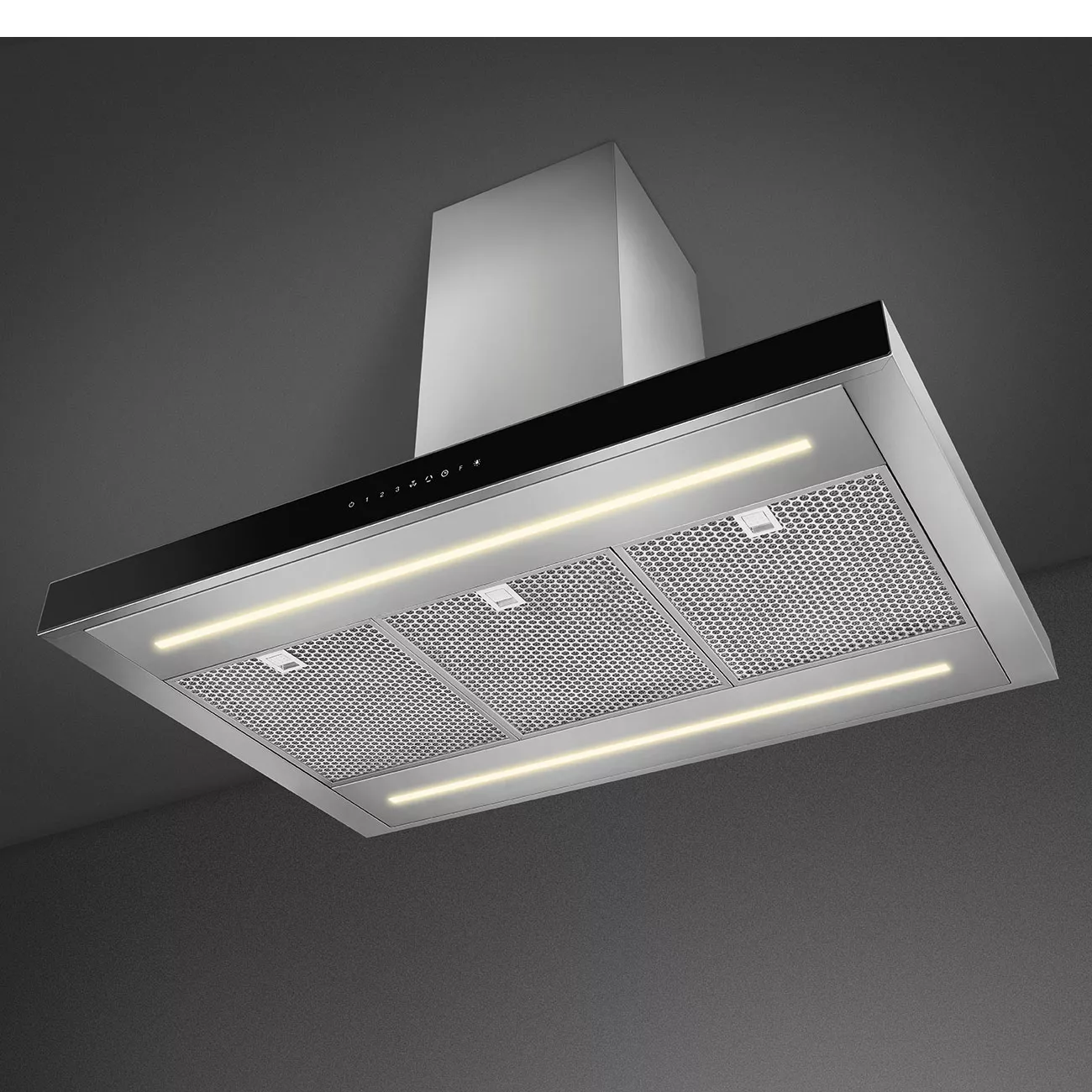 KBTI9L4VN Hotte îlot décorative 90cm Smeg Central Noir Matt - 2