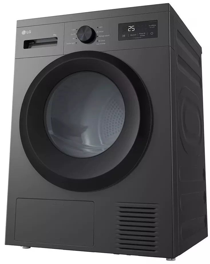 RH8N14SL Sèche-linge Pompe à chaleur LG 8kg Gris Souris - 3