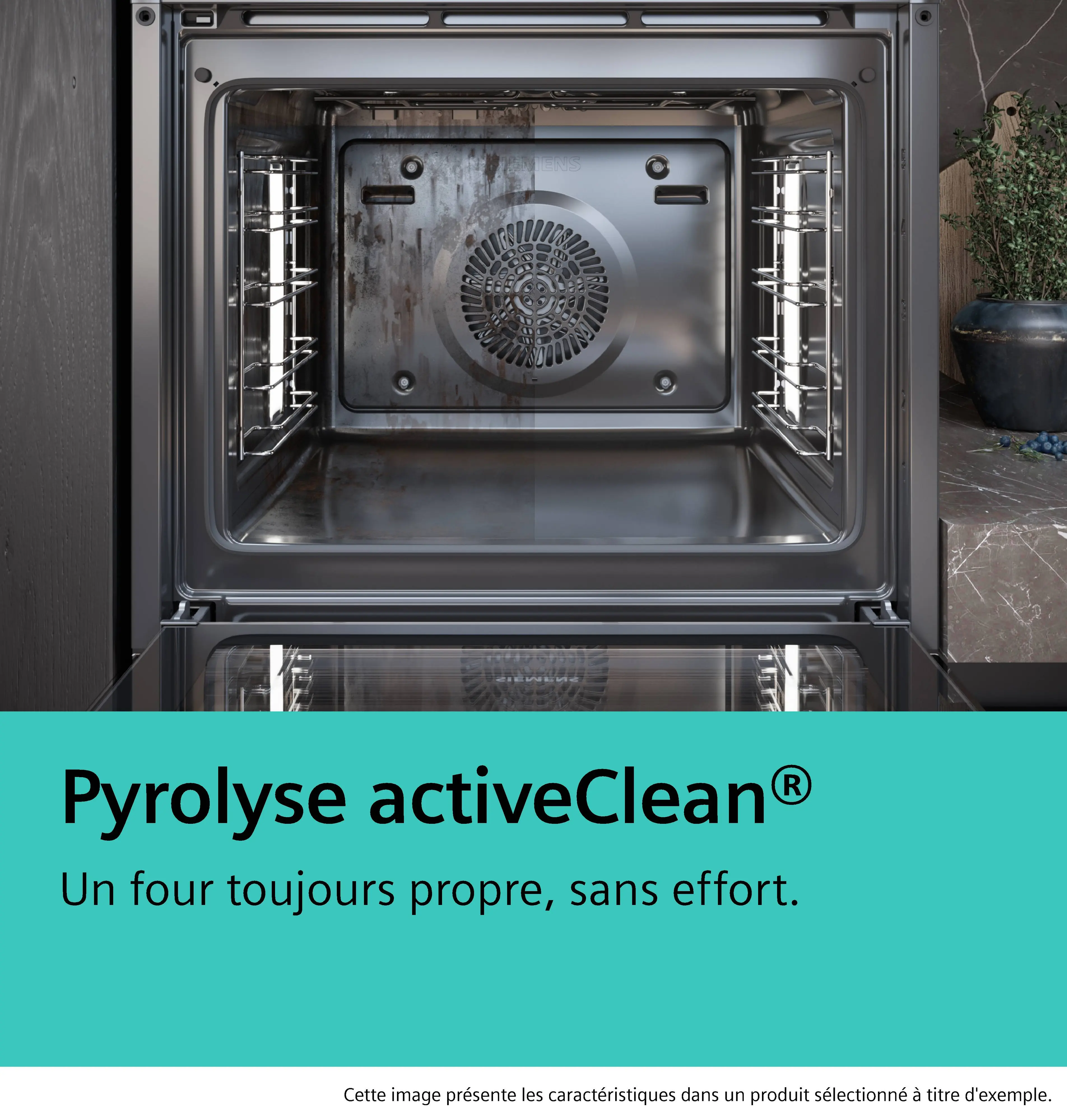 HB574ABR3F Four encastrable pyrolyse Siemens iQ300 71L inox - 4