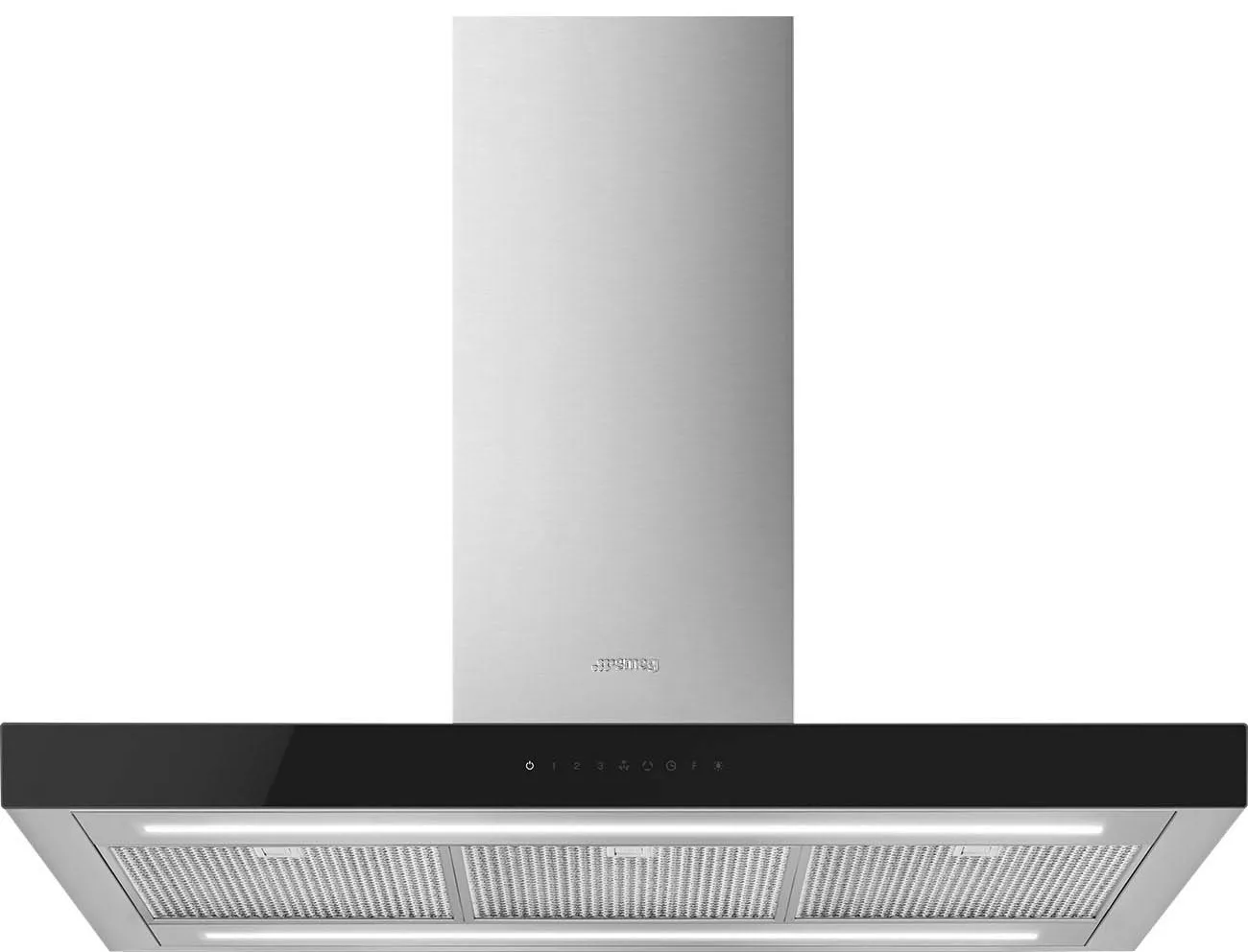 KBTI9L4VN Hotte îlot décorative 90cm Smeg Central Noir Matt - 0