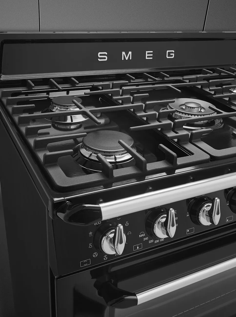 TR90BL9 Cuisinière SMEG Victoria 90cm Noir Gaz 115L - 7