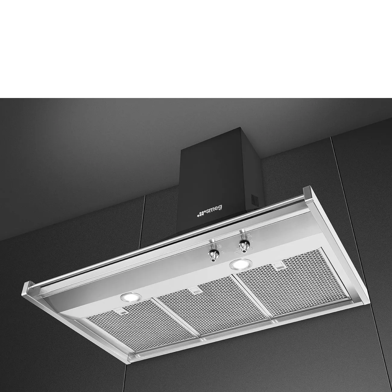 KD90HAE Hotte murale SMEG Victoria 90cm Anthracite 781m3/h - 3