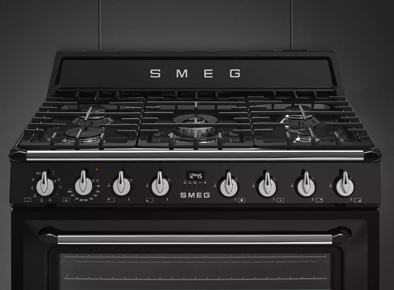 TR90BL9 Cuisinière SMEG Victoria 90cm Noir Gaz 115L - 6