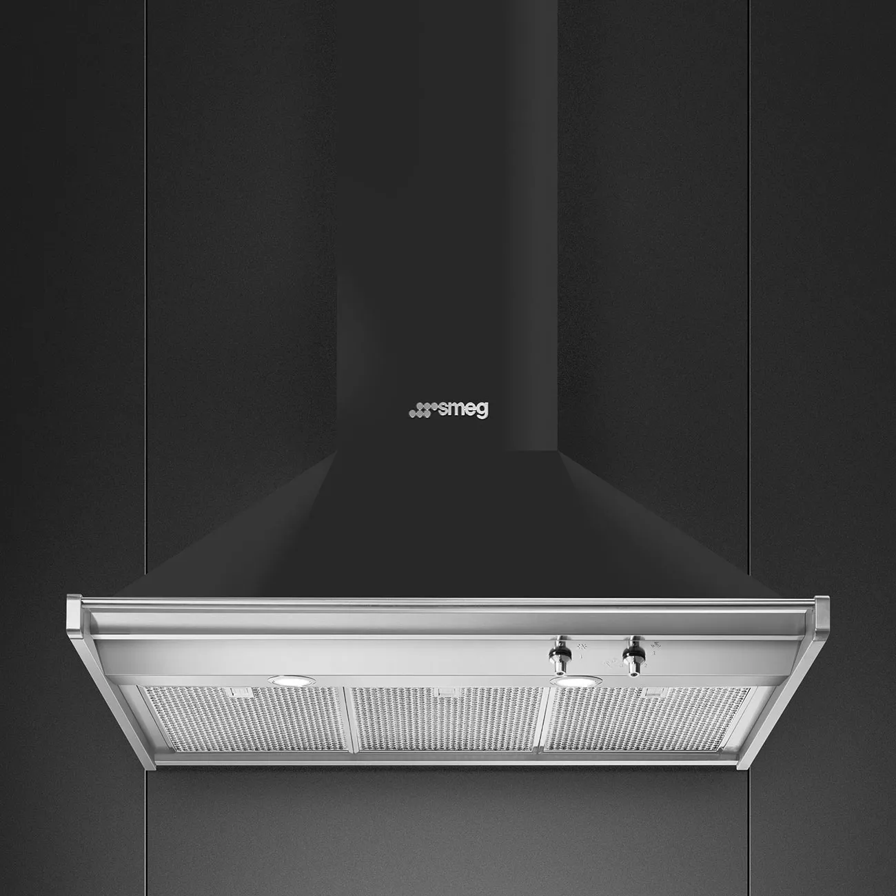 KD90HAE Hotte murale SMEG Victoria 90cm Anthracite 781m3/h - 2