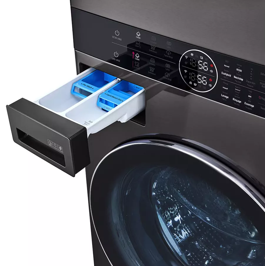 F761TOWERB2 Lave-linge séchant LG WashTower 17/16kg AI DD WiFi - 14