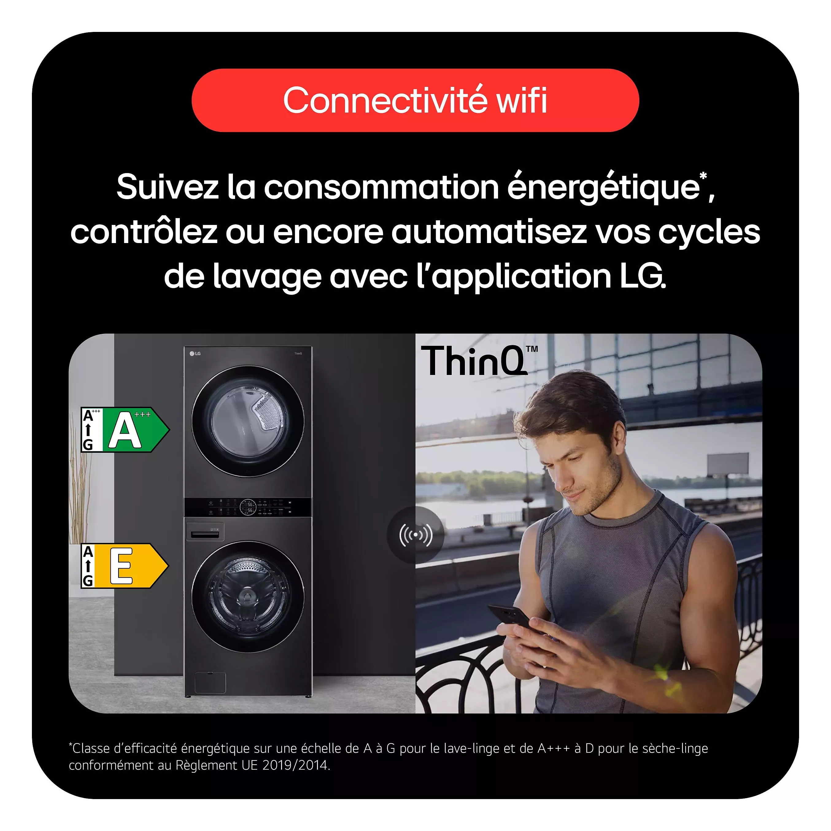 F761TOWERB2 Lave-linge séchant LG WashTower 17/16kg AI DD WiFi - 6