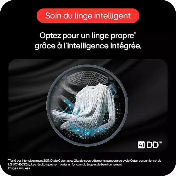F761TOWERB2 Lave-linge séchant LG WashTower 17/16kg AI DD WiFi - 8
