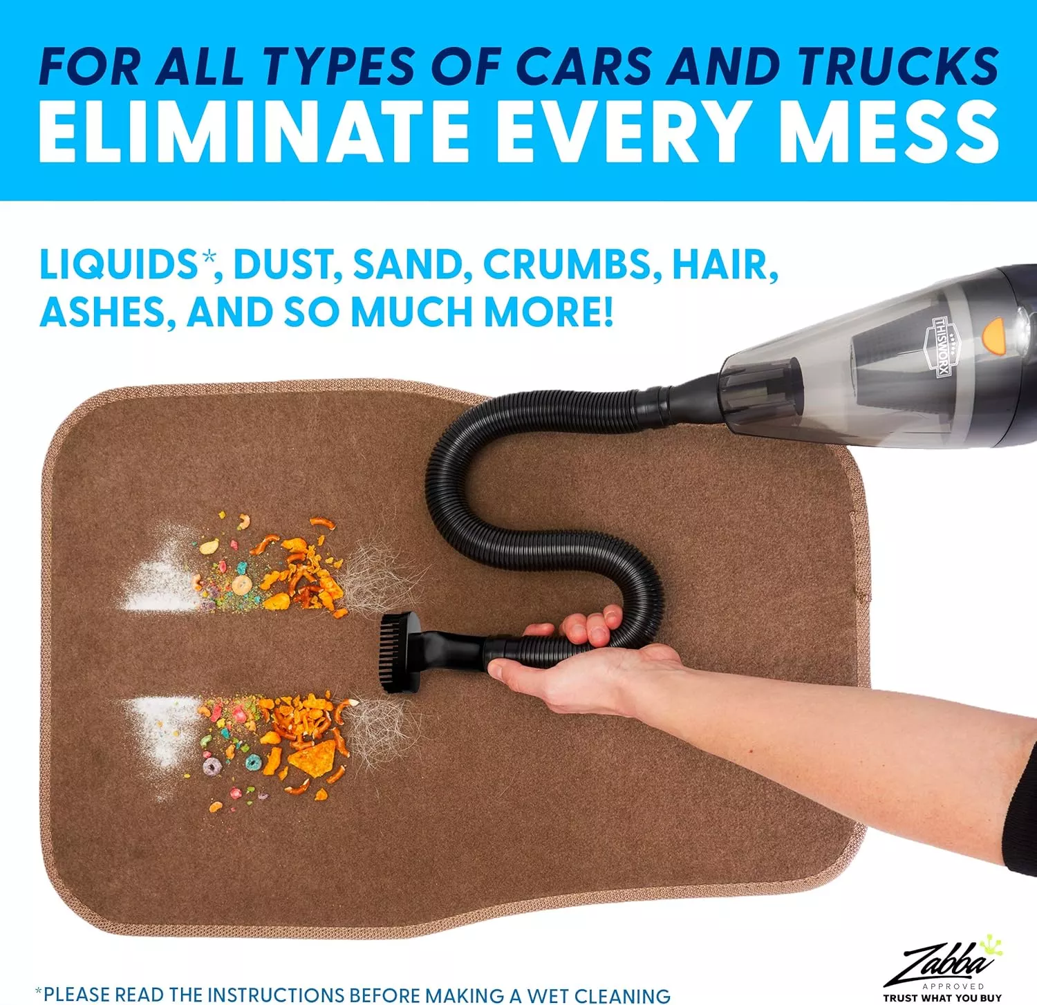 TWC-02 Aspirateur voiture portable ThisWorx 12V 110W Noir - 8