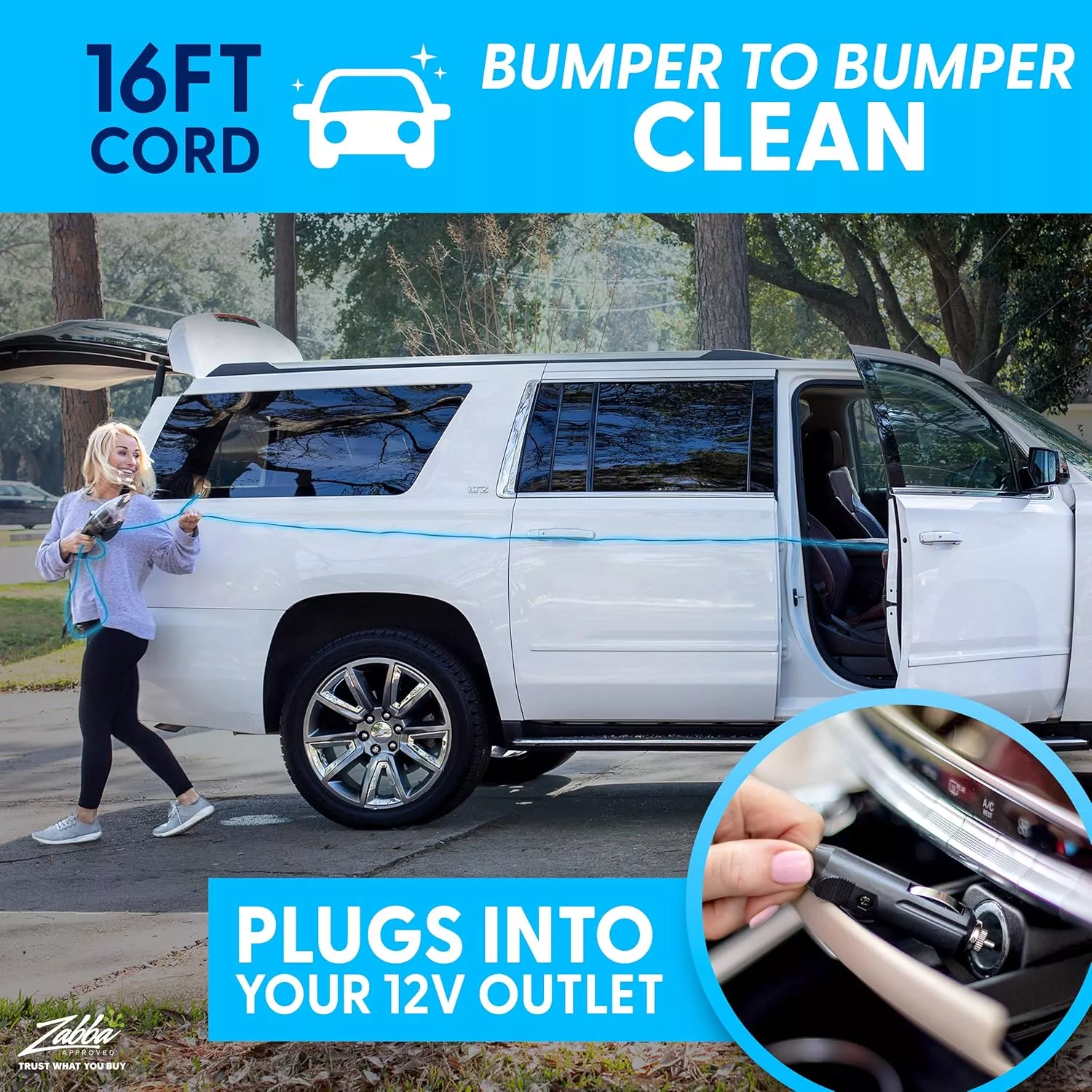 TWC-02 Aspirateur voiture portable ThisWorx 12V 110W Noir - 6