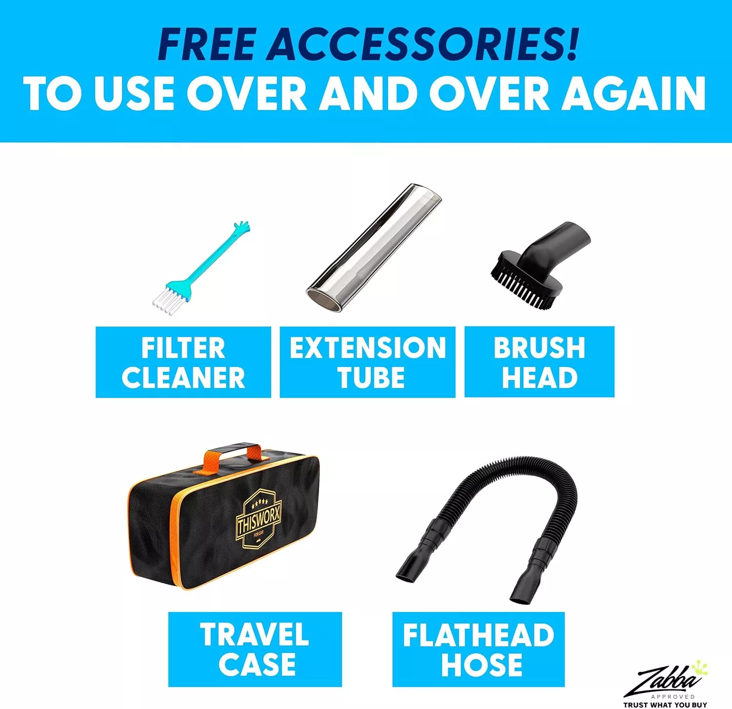 TWC-02 Aspirateur voiture portable ThisWorx 12V 110W Noir - 9