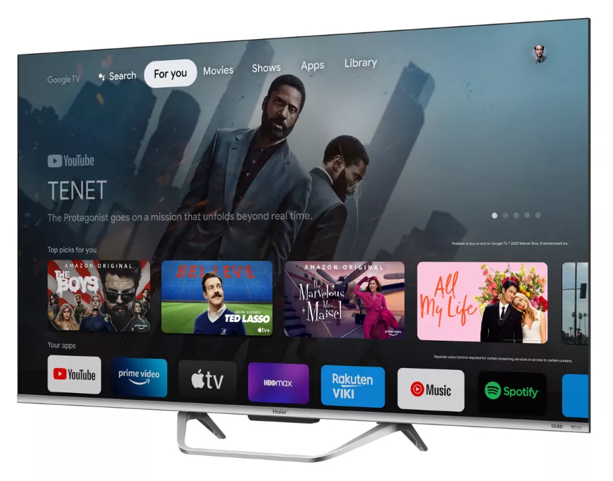 H50S800UX TV Haier 50 QLED 4K Google TV Dolby Atmos - 2