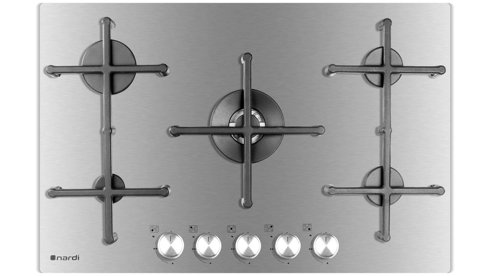 NTE85GSWF7 Plaque de cuisson Nardi 75Cm 5 Feux Inox - 0