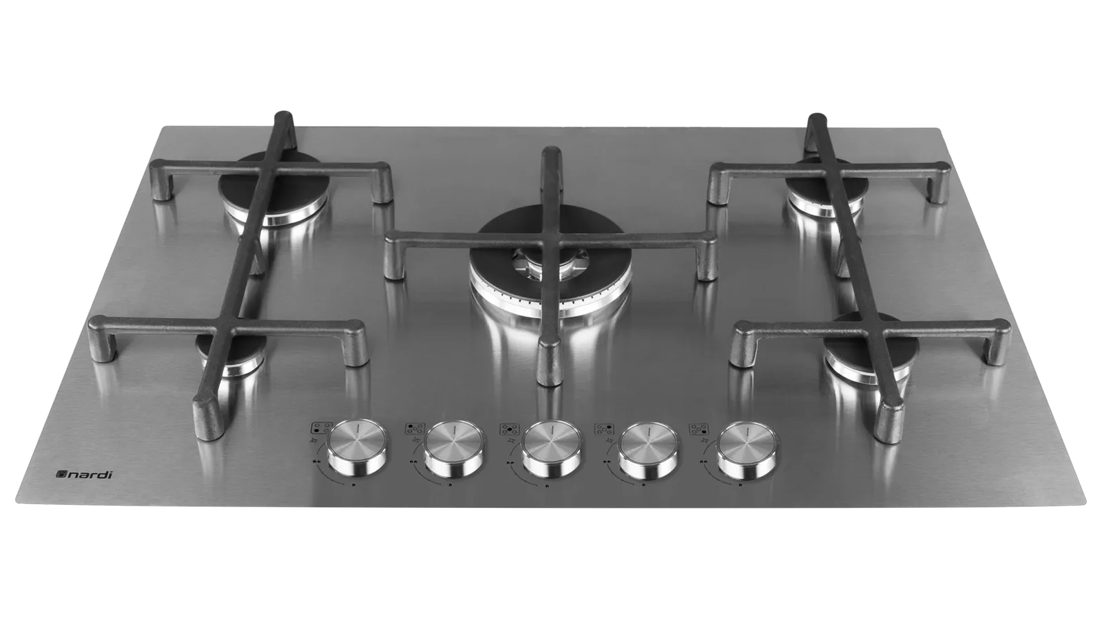 NTE85GSWF7 Plaque de cuisson Nardi 75Cm 5 Feux Inox - 1