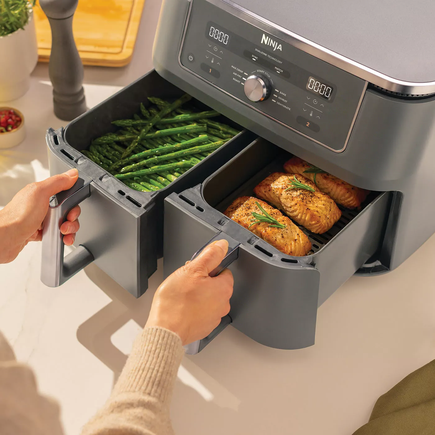 DZ400EU FRITEUSE AIR FRYER NINJA 2 BAC 9.5L 6en1 2KG - 11