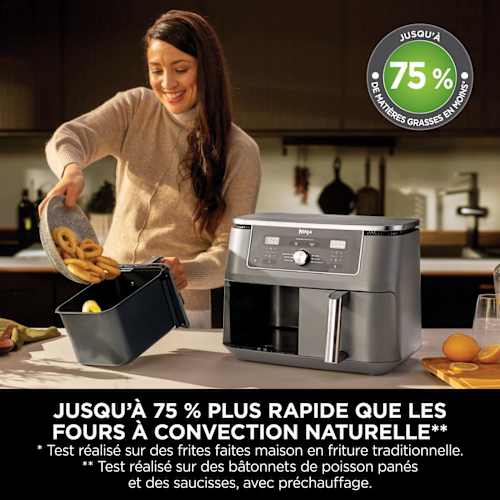 DZ400EU FRITEUSE AIR FRYER NINJA 2 BAC 9.5L 6en1 2KG - 8