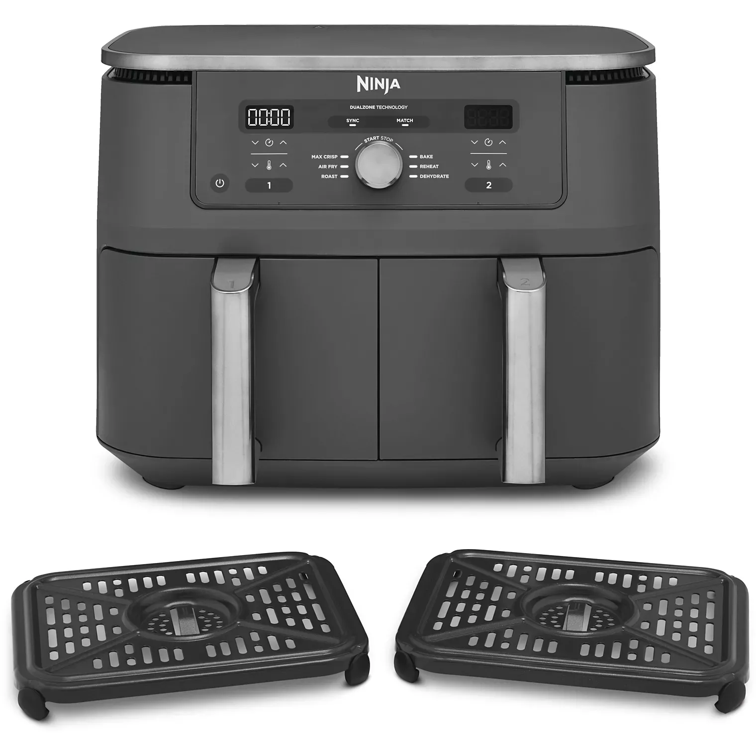 DZ400EU FRITEUSE AIR FRYER NINJA 2 BAC 9.5L 6en1 2KG - 1