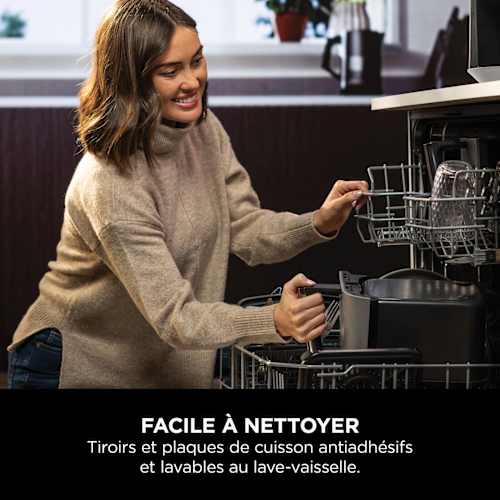 DZ400EU FRITEUSE AIR FRYER NINJA 2 BAC 9.5L 6en1 2KG - 7