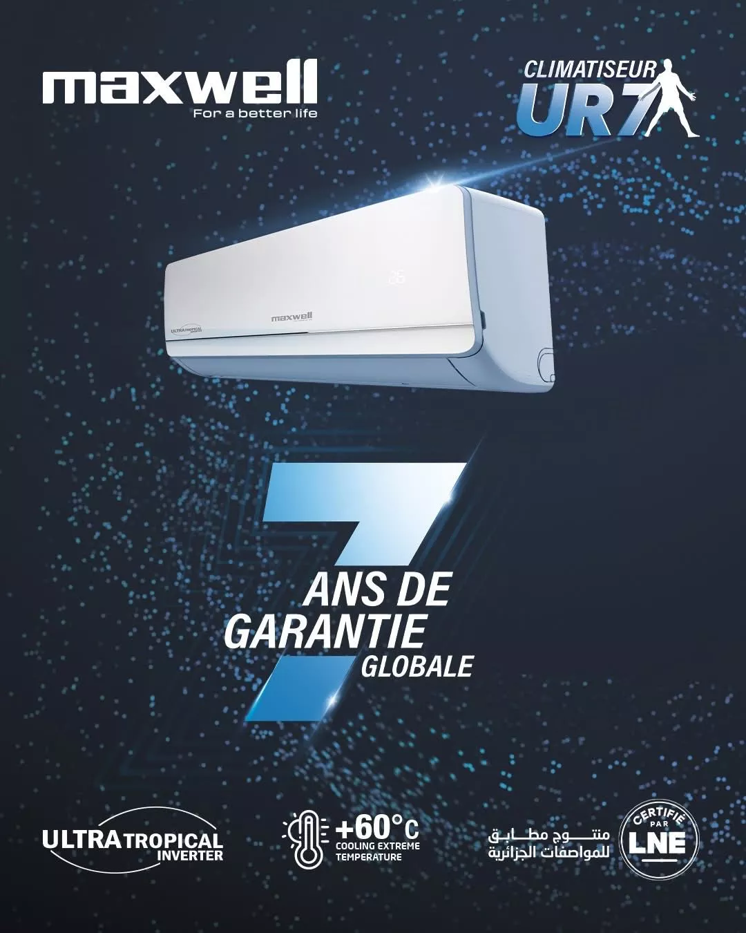 MX-X12UT Climatiseur MAXWELL 12000 BTU Inverter Réversible - 1