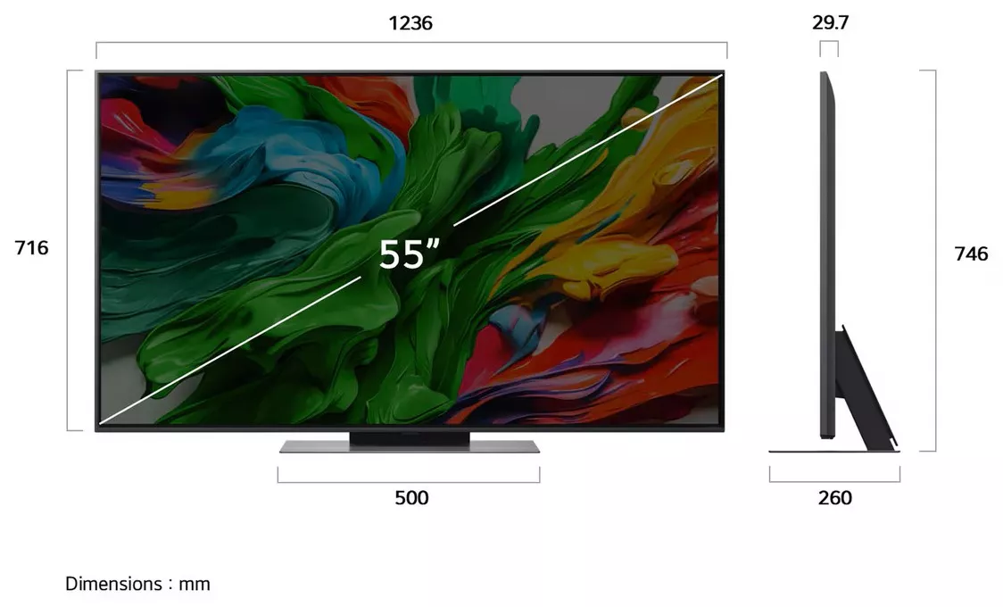 55QNED86A6A téléviseur LG QNED Evo 55” 4K Mini LED 120Hz A8 AI - 15