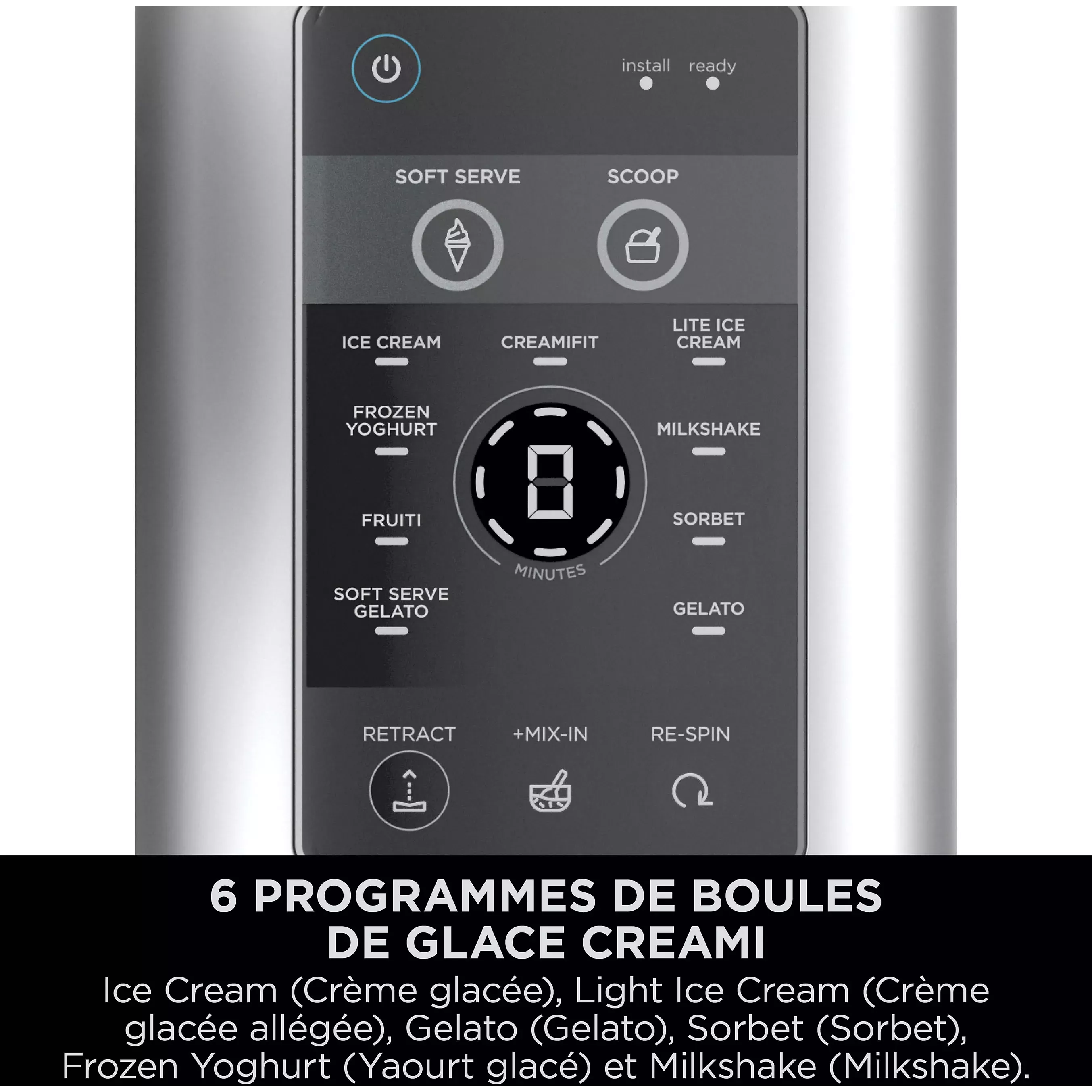 NC701EU Machine à glaces Ninja Creami Swirl 13 prg 800W - 6