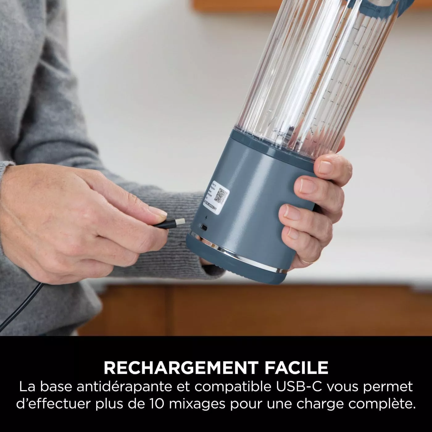 BC151EUNV Blender Ninja portable sans fil Blast 530ML Type-c - 11