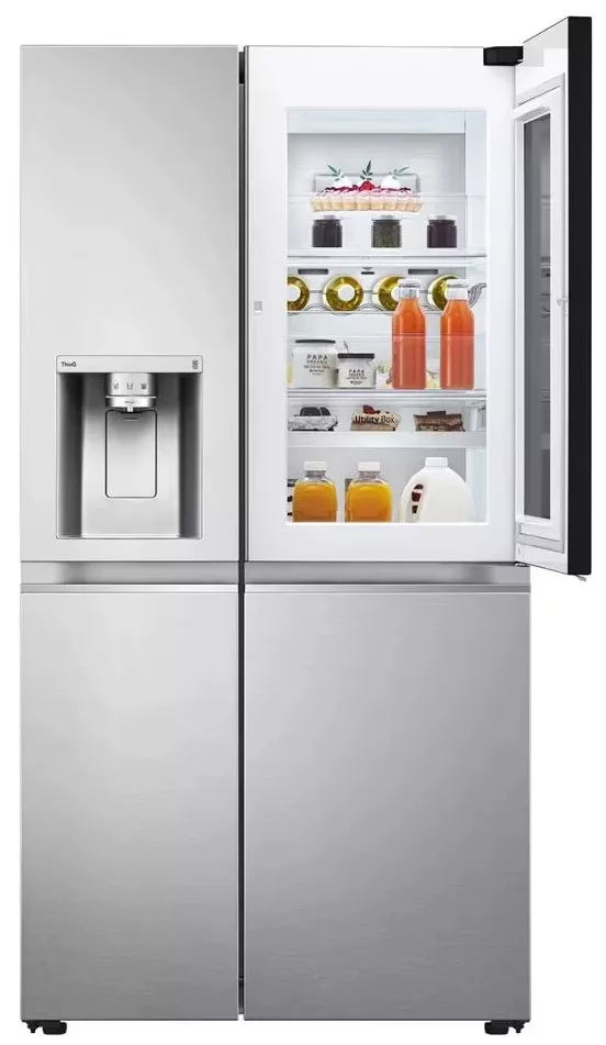 GC-Z27BSES Réfrigérateur LG InstaView Side by Side 617L Inox - 2