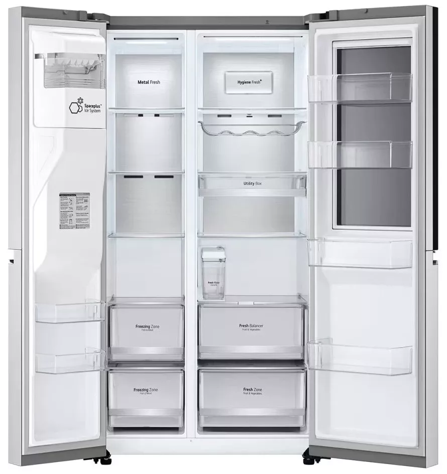 GC-Z27BSES Réfrigérateur LG InstaView Side by Side 617L Inox - 3