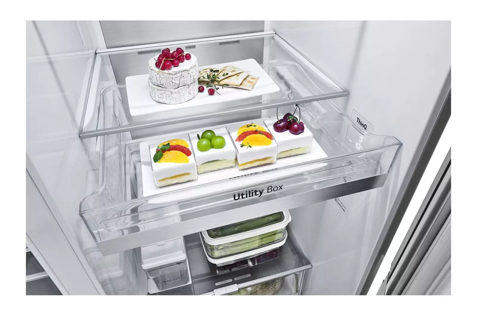 GC-Z27BSES Réfrigérateur LG InstaView Side by Side 617L Inox - 11